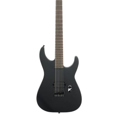 ESP LTD M-HT Black Metal Series Electric Guitar Black Satin image 2