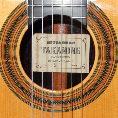 TAKAMINE'S ALL TIME BEST - No15 1980 - BOUCHET/TORRES/HAUSER/FURUI STYLE - CLASSICAL GRAND CONCERT GUITAR - SPRUCE/BRAZILIAN ROSEWOOD image 4