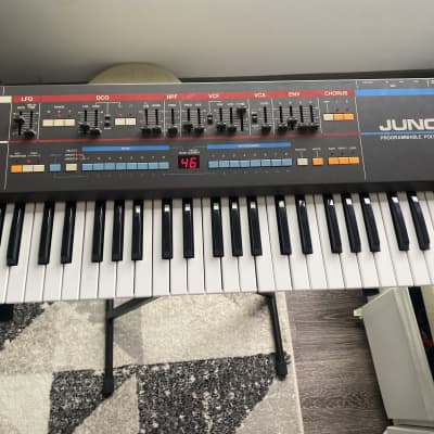 Roland Juno-106 61-Key Programmable Polyphonic Synthesizer 1984 - 1985 - Black