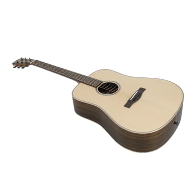 TARIO 41'' Acoustic All Solid Guitar Solid Spruce Top Solid Ovangkol Back and Sides Mahogany Neck image 6