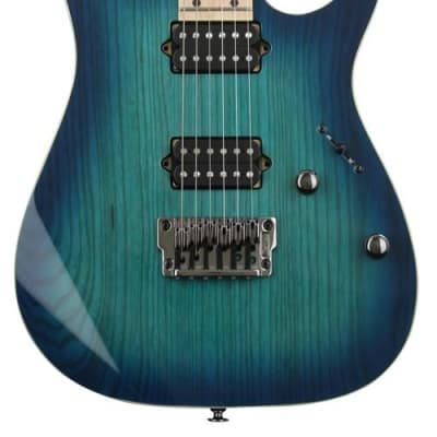Ibanez Prestige RG652AHMFX Electric Guitar - Nebula Green Burst image 2