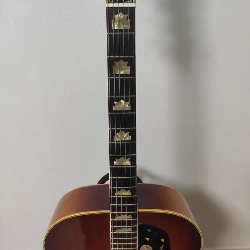 Rare Vintage 70's Aria Custom WJ-35, Lawsuit Era Gibson J200 Jumbo Copy,  Matsomuko Japan MIJ