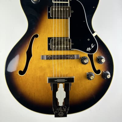 Aria Pro II Herb Ellis Signature PE-175 1981 Sunburst Jazz Guitar Rare image 1