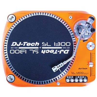 DJ Tech - SL1300MK6USB-ORA - Direct Drive USB Turntable w/ USB Output - Orange image 3