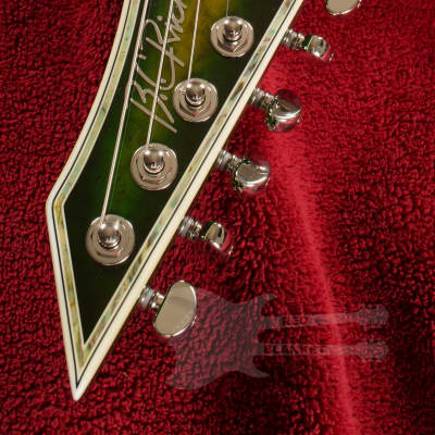 B.C. Rich Shredzilla Z6 Prophecy Exotic Archtop with Floyd Rose Left Handed Reptile Eye image 5