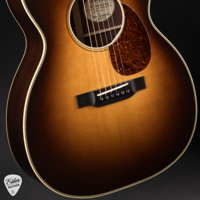 Bourgeois OM Large Soundhole Sunburst - Aged Tone Adirondack & Madagascar Rosewood image 6