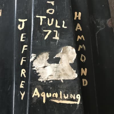 Wooden Coffin JETHRO TULL Upright Bass Case standup Cello Aqualung Island Studios London Upright Bass Aqualung 1971 Flat black image 2