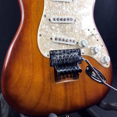 Custom/Hybrid Stratocaster, Relic, Floyd Rose, Mahogany Body/Birdseye Maple Neck, Honeyburst image 17