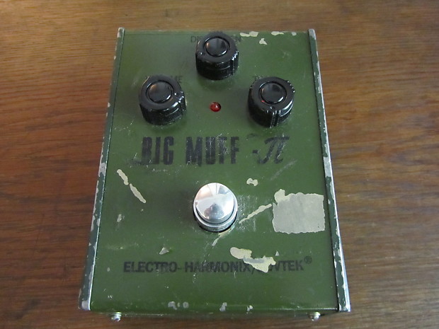 Electro Harmonix/ Sovtek Big Muff Pi (Russian Tall Font) 90s Green