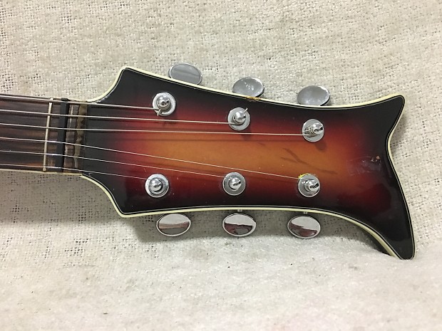 Teisco EP-11T Hollowbody Electric Guitar 1960's Sunburst
