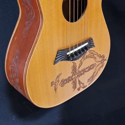 Blueberry  NEW IN STOCK Handmade GUITALELE  Acoustic Guitar - Ukulele Sized 6-String image 7