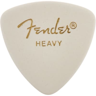 Fender 346 Classic Celluloid Guitar Picks - WHITE - HEAVY - 12-Pack (1 Dozen) image 4
