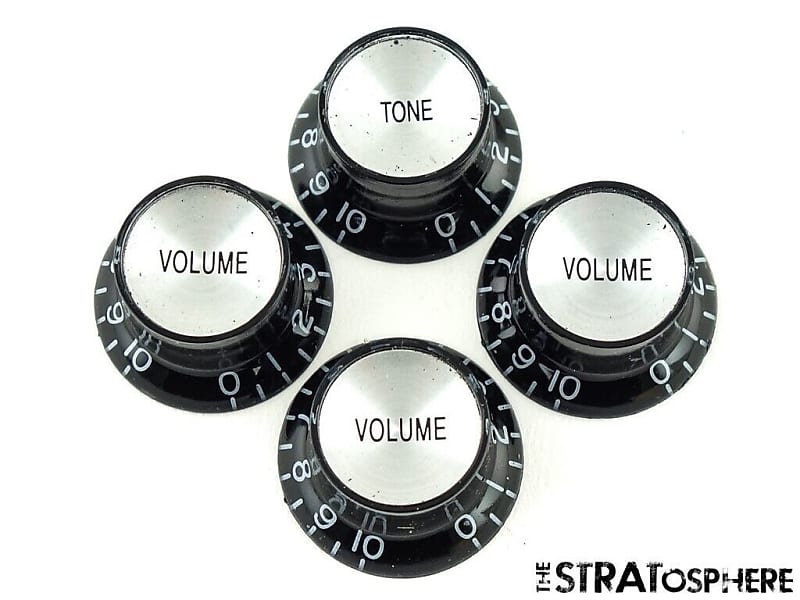 4 Gibson Epiphone Wildkat CONTROL KNOBS 3 Volume 1 Tone Reverb