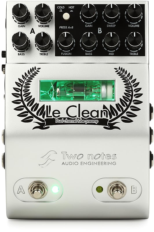 3Pack Two Notes Le Clean 2channel U.S. Tones Tube Preamp Reverb