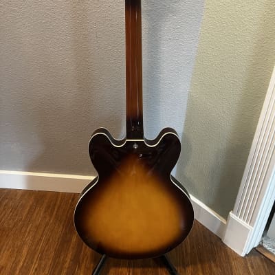 Latitude Guitars SE-1819 335 Style Semi-Hollowbody Vintage Sunburst image 4