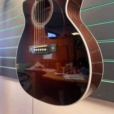 Sigma OMTC-1E-SB Polished Gloss Sunburst 2022 Electro-Acoustic Guitar image 4