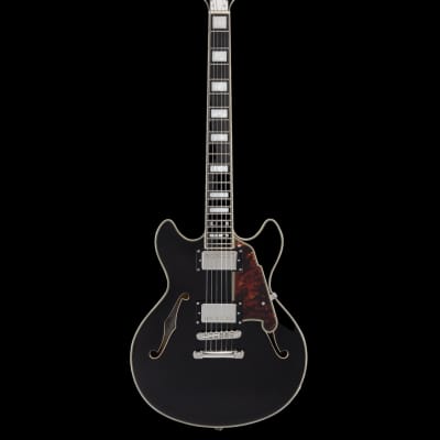 D'Angelico Premier Mini DC Black Flake Electric Guitar for sale