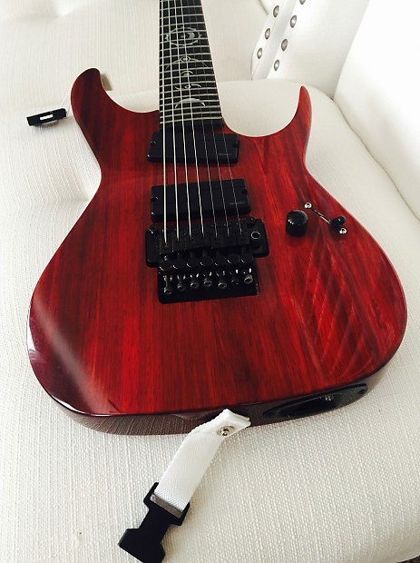 RARE Dean USA Custom Shop RC7 Padauk Rusty Cooley 7 String Mint with Dean  OHSC Natural Padauk