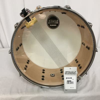 Tama Starclassic Maple 14" Diameter X 6.5" Deep Snare Drum/Red & White Oyster image 3