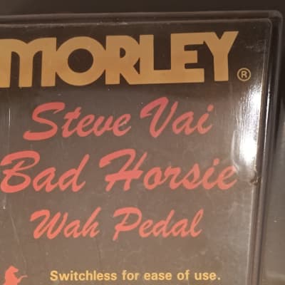 Reverb.com listing, price, conditions, and images for morley-vai-1-steve-vai-bad-horsie-wah