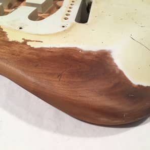 John Mayer Black1 Inspired Heavy Relic Fender Vintage White