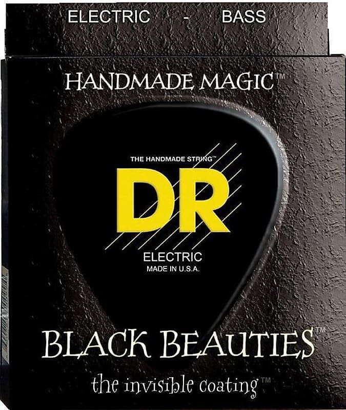 DR Bass Strings Black Beauties Performance Coating BKB-50 50-110 Lite 4 String image 1