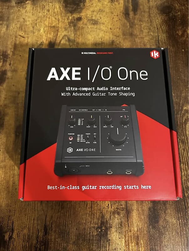 IK Multimedia Axe I/O One Audio Interface 2023 Black Reverb