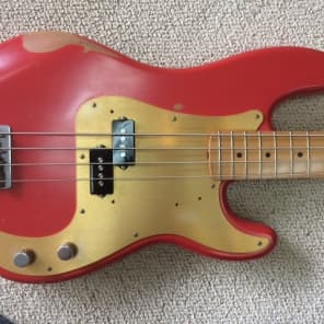 Fender Road Worn 50's P-Bass Fiesta Red image 2