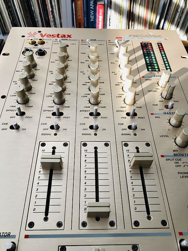 Vestax PMC 270A 3-Channel Professional DJ Mixer 2002 Gold | Reverb