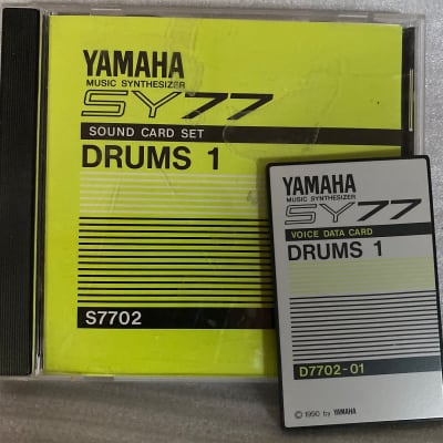 YAMAHA SY 77 Voice Data Drums 1 1992 image 3