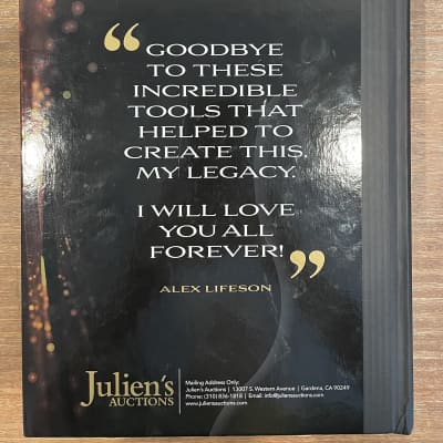 Julian’s Auctions Alex Lifeson Collection 2022 image 3