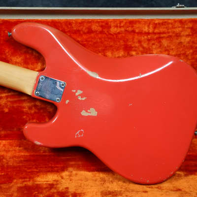 1964 Fender Precision Bass - Fiesta Red - OHSC image 5