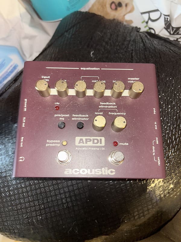 Acoustic ADPI Acoustic Preamp DI Box 2023 Brown Reverb