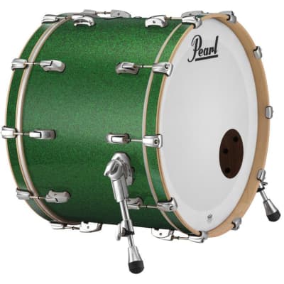 Pearl Music City Custom 24"x16" Reference Series Bass Drum w/o BB3 Mount GREEN GLASS RF2416BX/C446