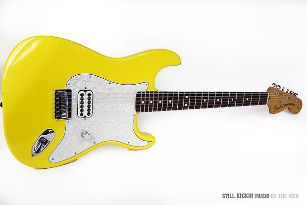 Fender 2002 Tom Delonge Stratocaster Graffiti Yellow Strat Killer