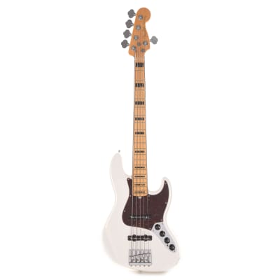 Fender American Ultra Jazz Bass V Arctic Pearl image 4