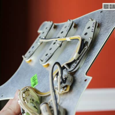 Fender Custom Shop Hand Wound ‘64 Gray Bobbin GT11 Vintage Single Coil Pickups -  Loaded Pickguard image 5