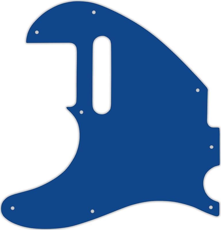 WD Custom Pickguard For Left Hand Fender Acoustasonic Telecaster #08 Blue/White/Blue image 1