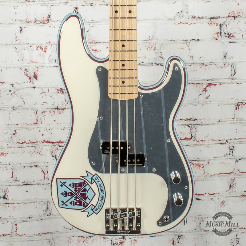 Fender Steve Harris Precision Bass Olympic White Reverb