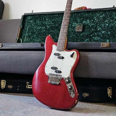 Vintage Fender Electric XII 1966 Candy Apple Red w Stamford Case image 2