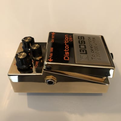 Boss DS-1 Distortion, rare golden edition 1998 Gold image 3