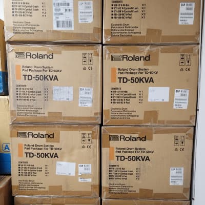 Roland TD-50KVA Pad Set for TD-50KV. Includes 3 x toms, 2 x cymbals, 1 x hi hat pair, Sealed Box, Full Manufacturer Warranty !! image 3