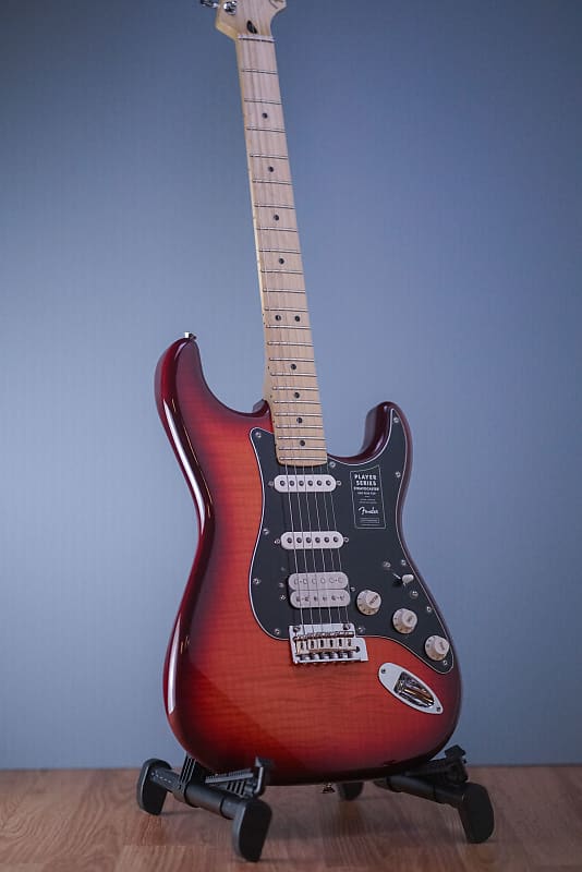 Fender Player Stratocaster HSS Plus Top Aged Cherry Burst DEMO image 1