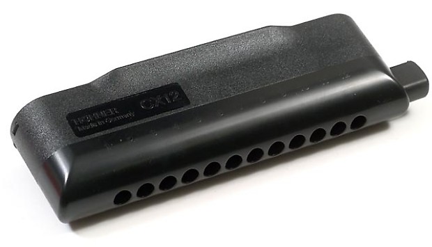 Hohner CX-12 Chromatic Harmonica ( B Flat )  Black Plastic image 1