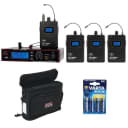 Galaxy Audio AS-1400-4 Band Wireless Monitoring System w/ Pack & 4-Pack Batt