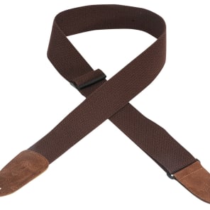 Levy's Leathers Guitar Strap MC8-BRN 2' cotton Strap, Brown image 2