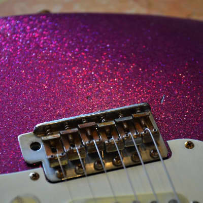 American Fender Stratocaster Relic Custom Purple Sparkle image 8