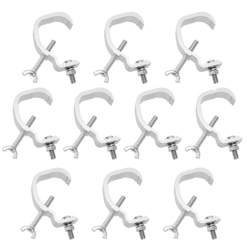 10Pack Heavy Duty Stage Lighting Clamps Hook,45 Lb Load | Reverb