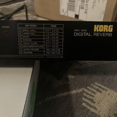 Korg DRV-1000 | Reverb