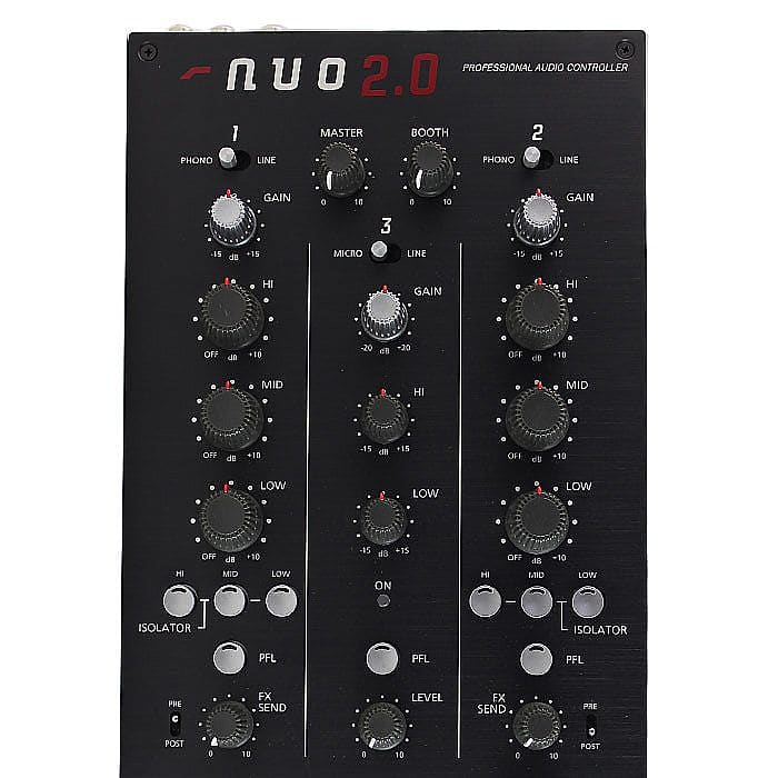 Ecler NUO 2.0 2-Channel Scratch DJ Mixer